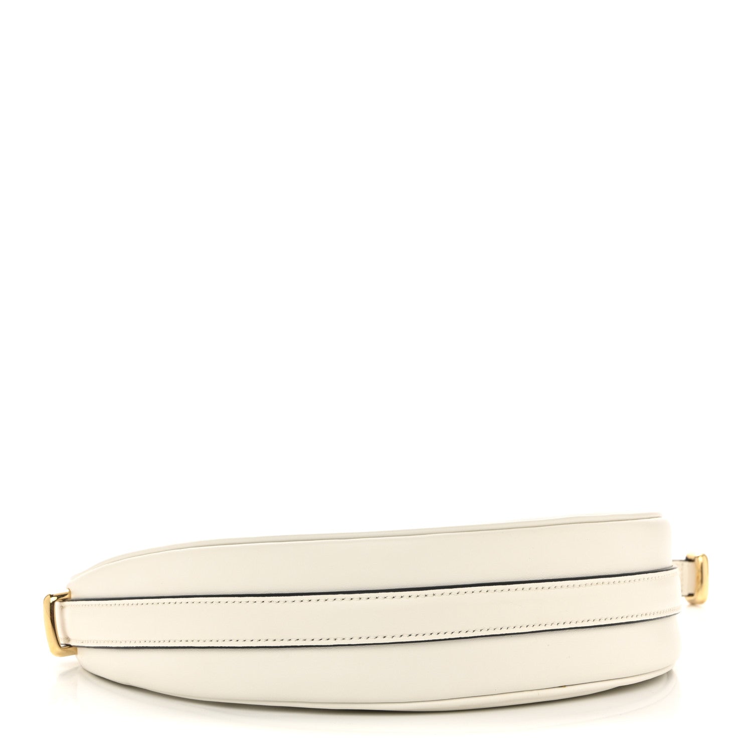 Prada Soft Calfskin Arque Shoulder Bag White 4 of 13