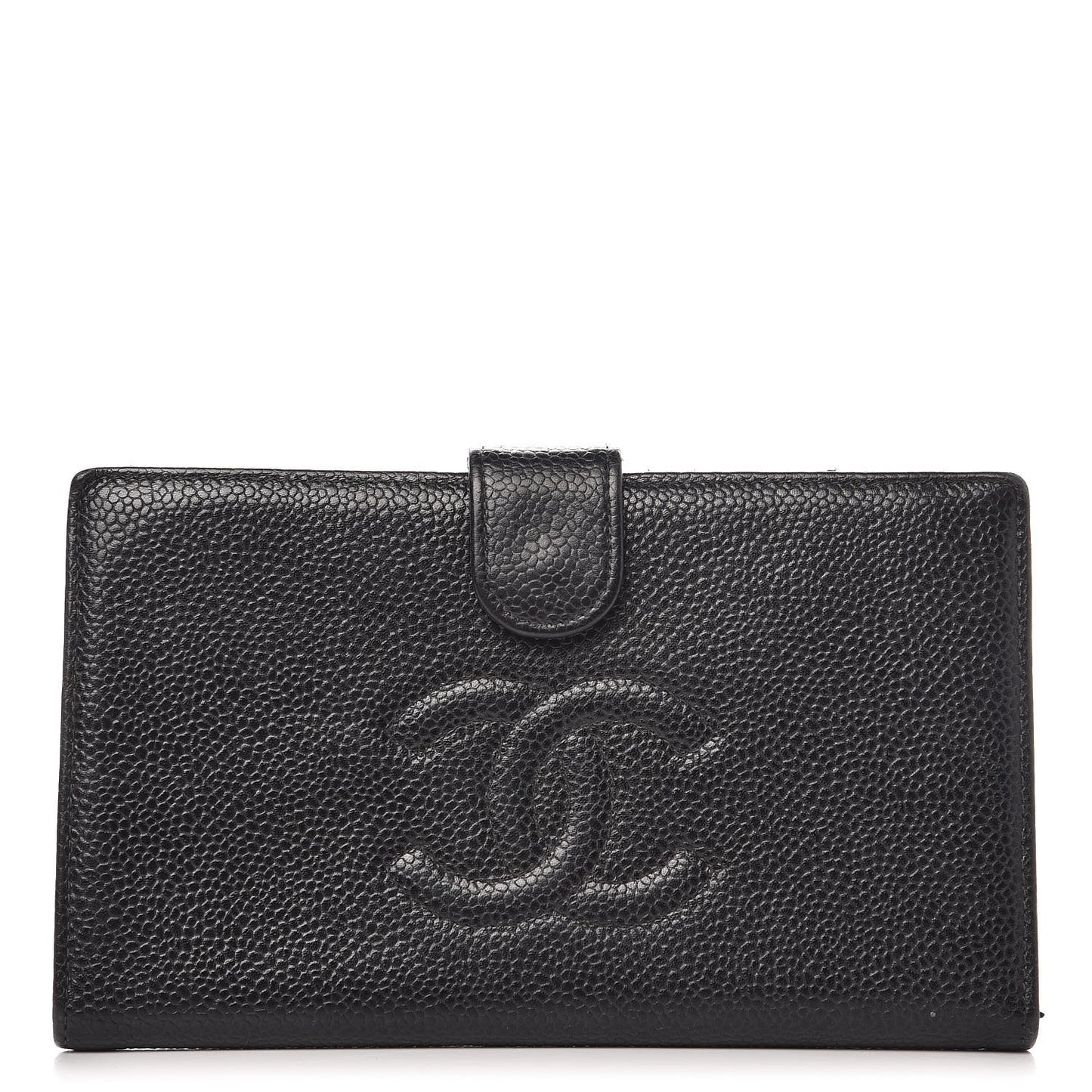 Caviar Timeless CC French Wallet Black