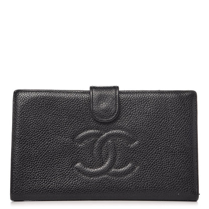 Chanel Caviar Timeless CC French Wallet Black 1 of 11