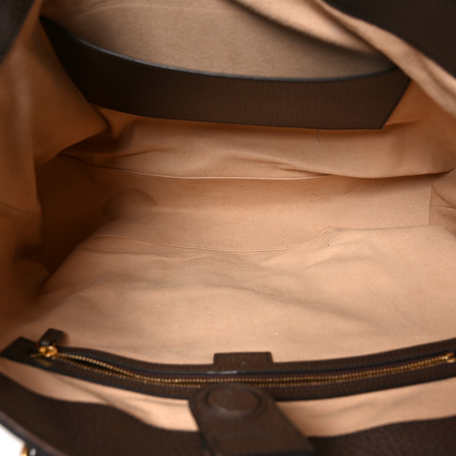 Gucci GG Supreme Monogram Textured Calfskin Web Medium Ophidia Shopping Tote Beige Ebony New Acero 5 of 11
