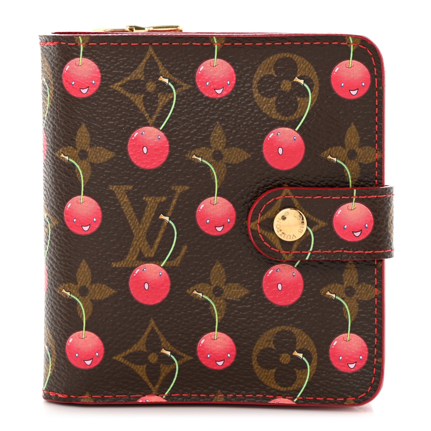 Monogram Cerises Compact Zippe Wallet
