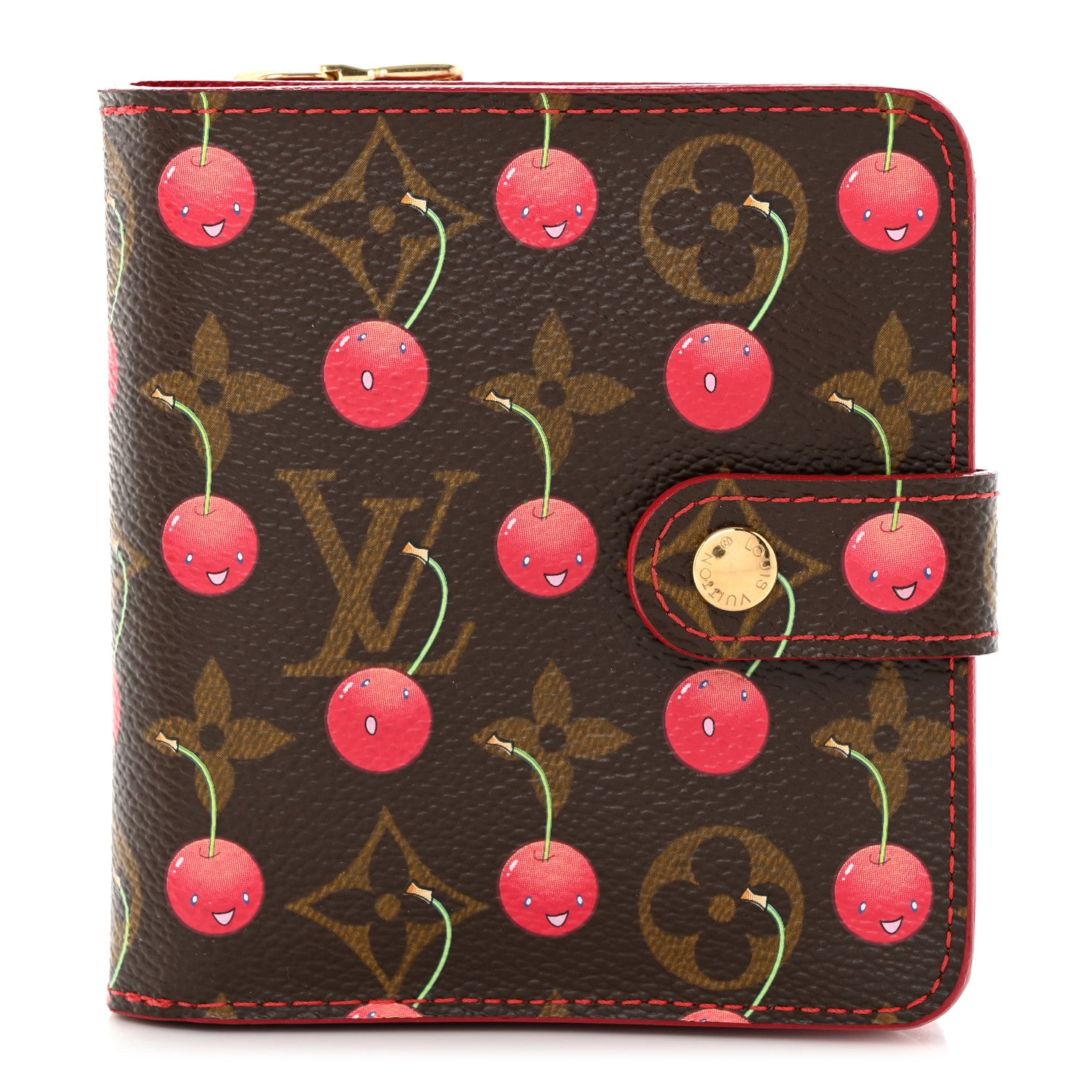 Louis Vuitton Monogram Cerises Compact Zippe Wallet 1 of 10