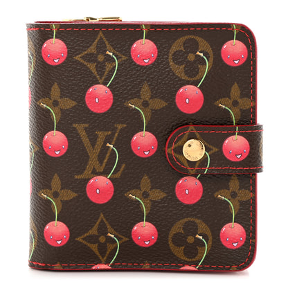 Louis Vuitton Monogram Cerises Compact Zippe Wallet 1 of 10