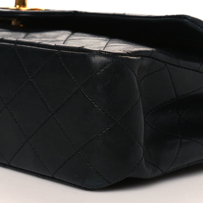 Chanel Lambskin Quilted Medium Double Flap Black 10 of 10