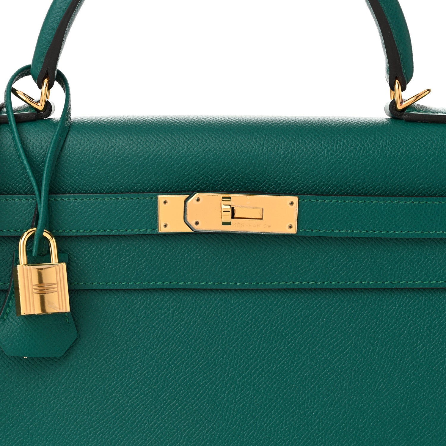 Hermes Epsom Kelly Sellier 32 Malachite 8 of 10