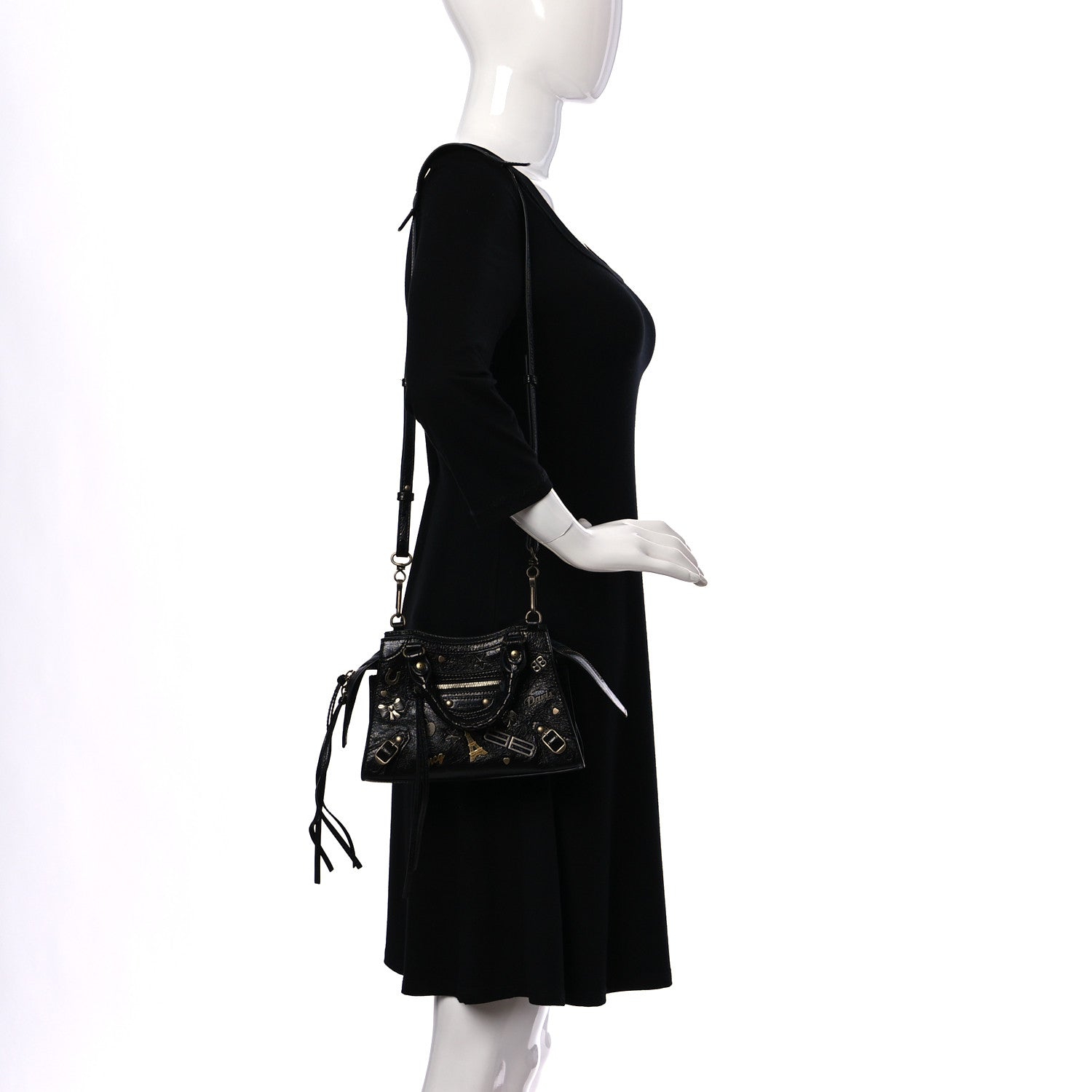 Balenciaga Agneau Neo Classic Hardware Pins Mini City Black 2 of 9