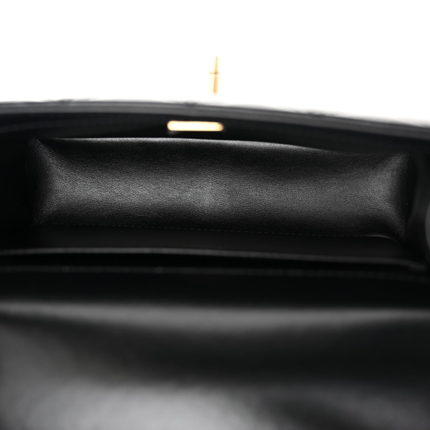 Calfskin Quilted Perfect Fit Flap Black