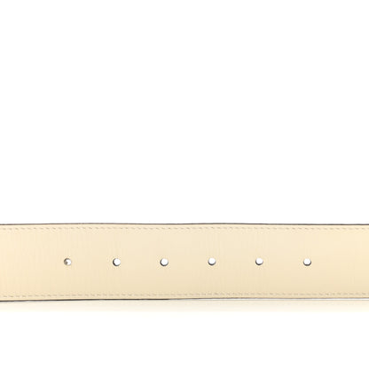 Gucci Calfskin Double G 40mm Belt 75 30 Mystic White 4 of 5