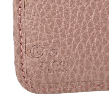 Gucci Monogram Dollar Calfskin Zip Around French Flap Wallet Beige Ebony Soft Pink 7 of 7