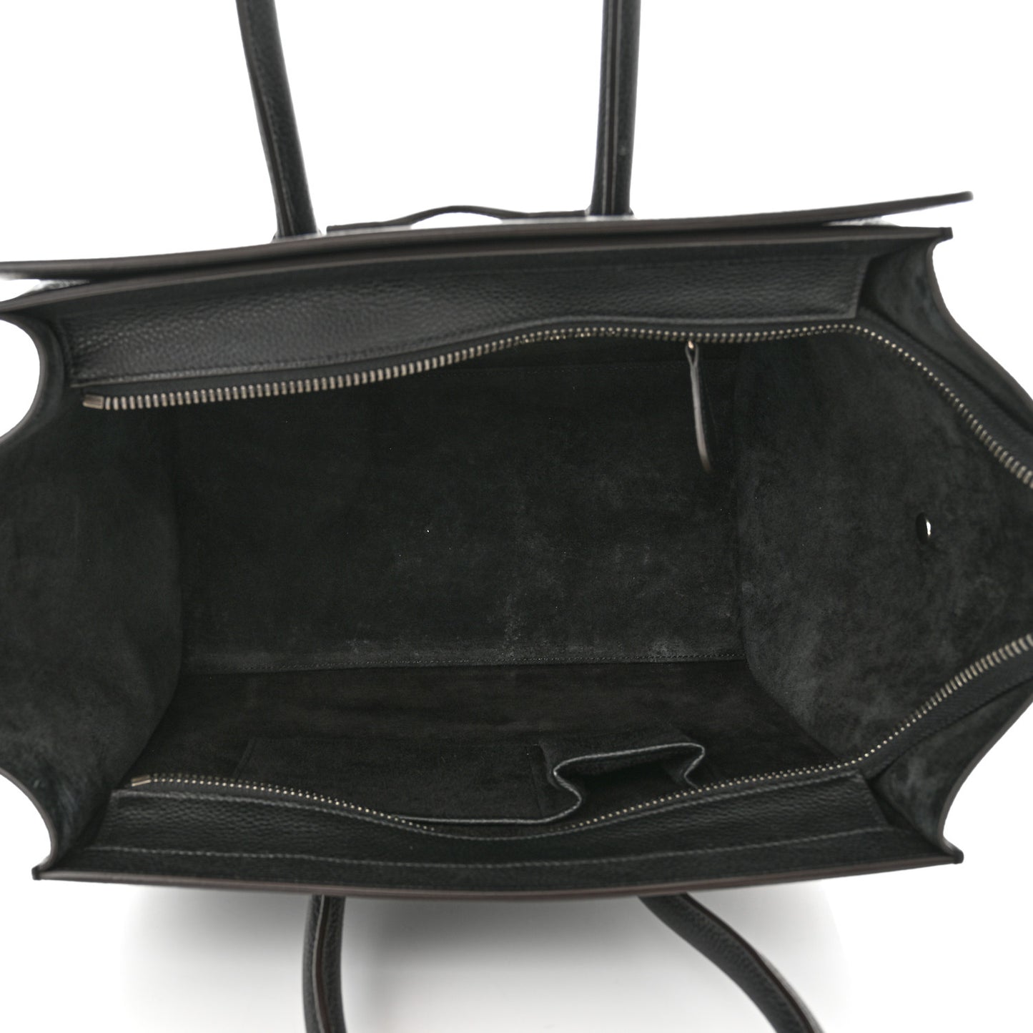 Drummed Calfskin Mini Luggage Black