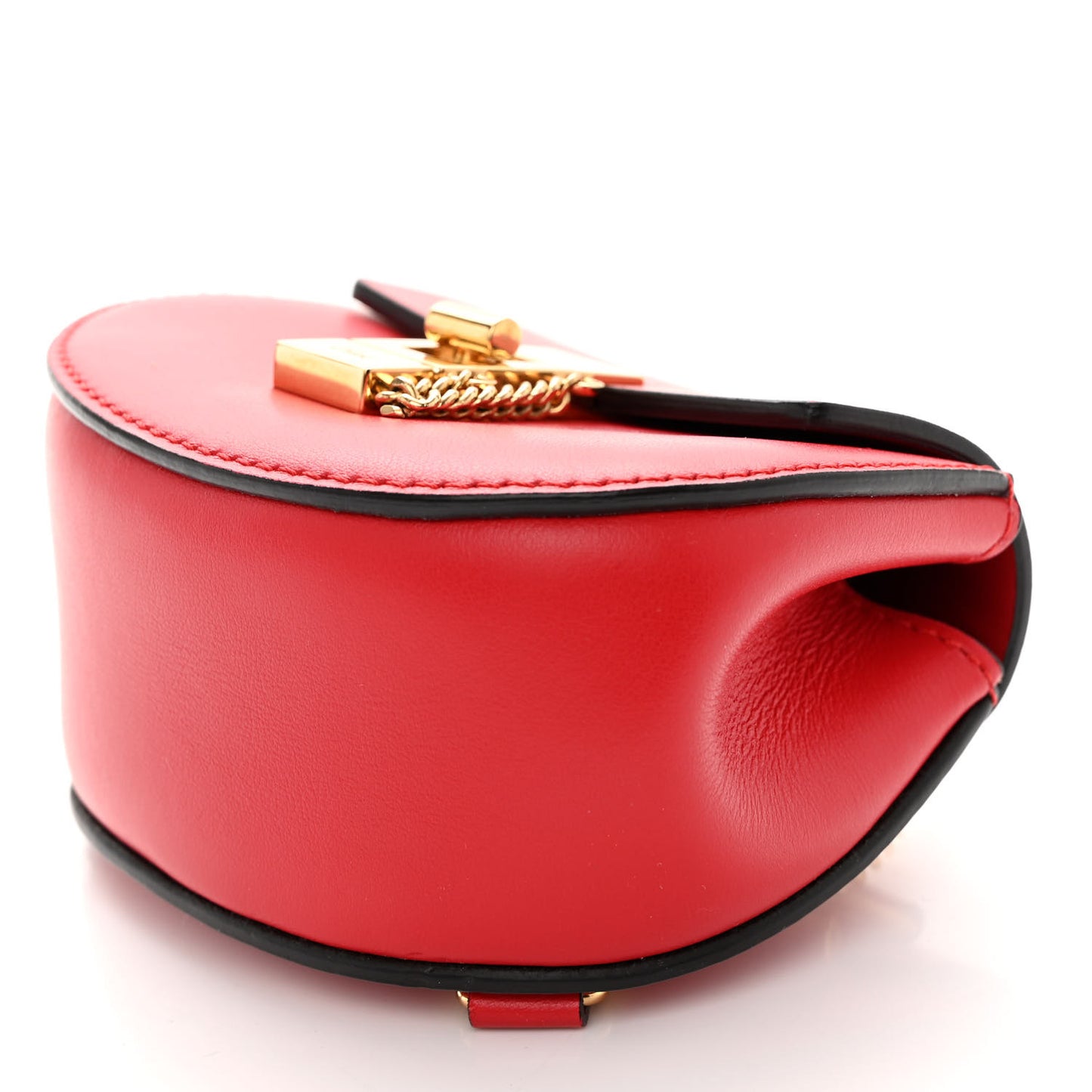 Shiny Calfskin Mini Drew Crossbody Backpack Juicy Red