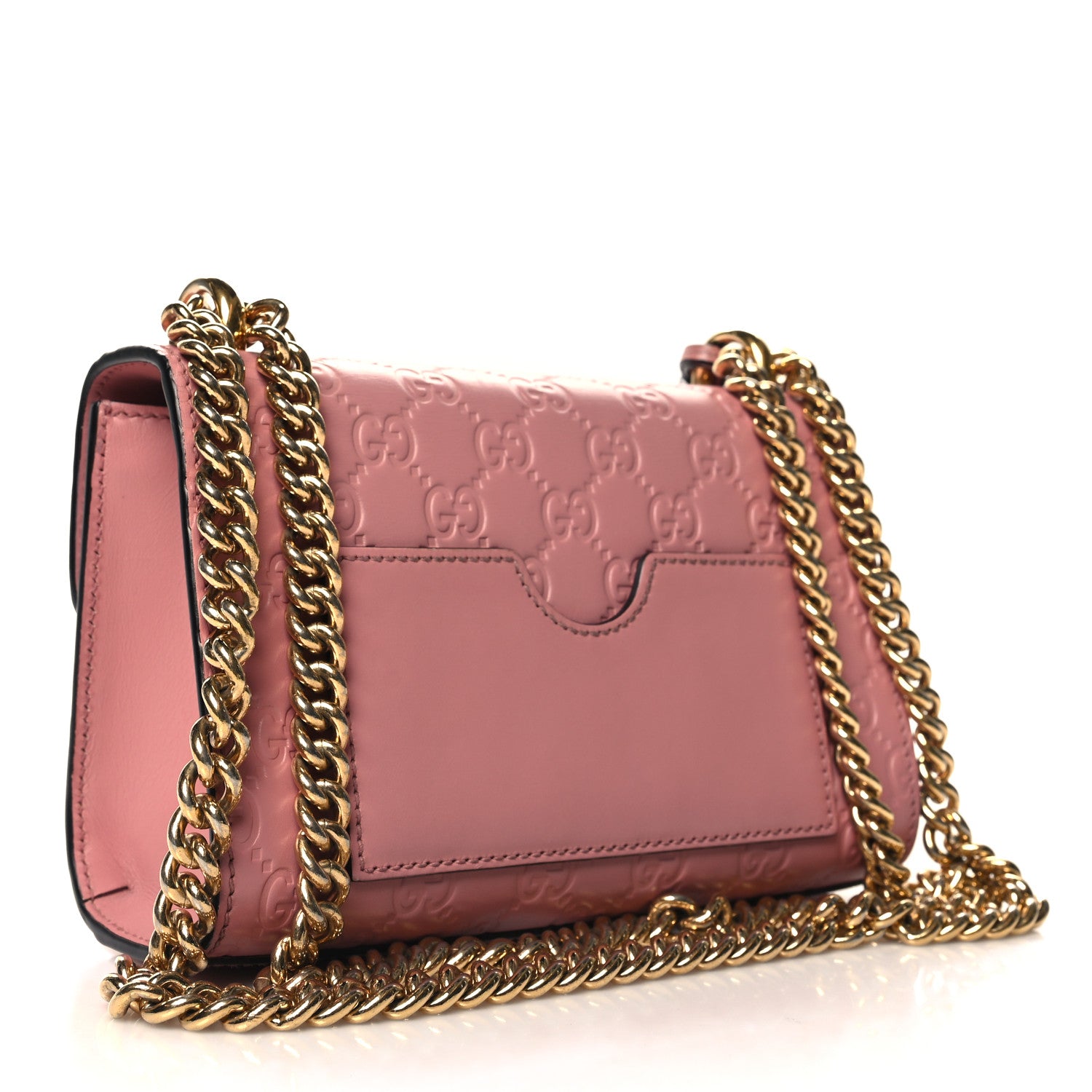 Gucci Guccissima Small Padlock Shoulder Bag Rose Baby Candy 3 of 12