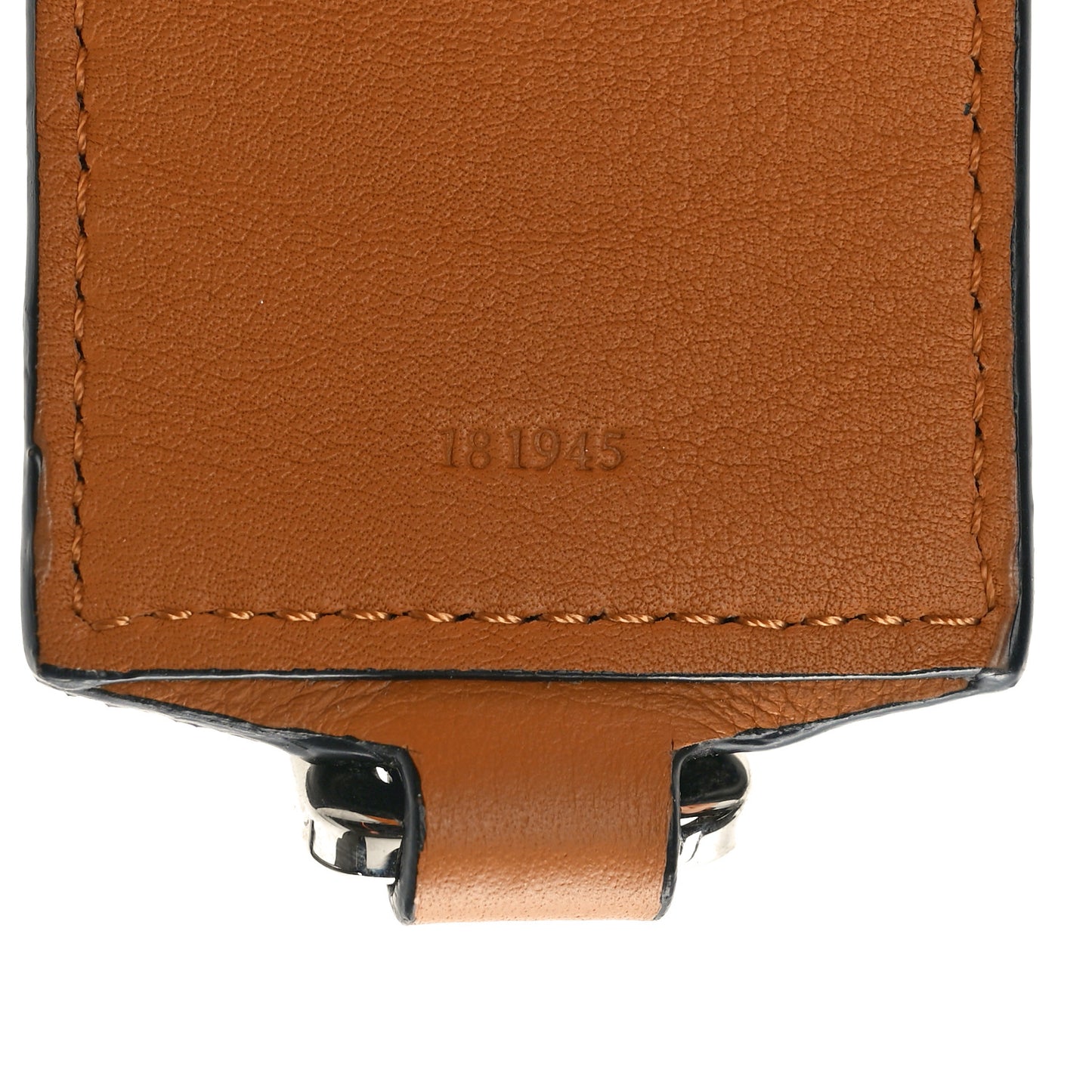 Calfskin Logo Strap Tan Multicolor