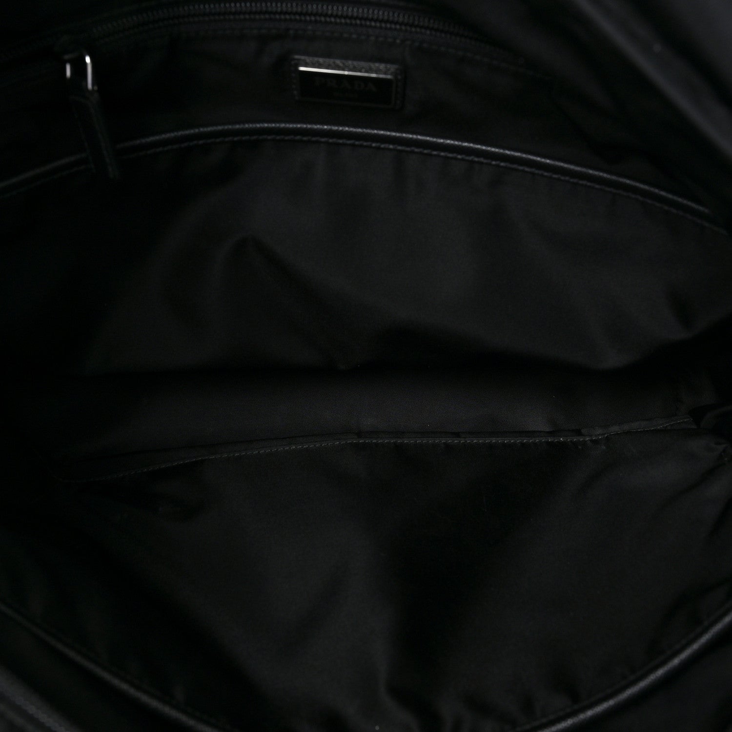 Prada Tessuto Nylon Saffiano Briefcase Black 5 of 8