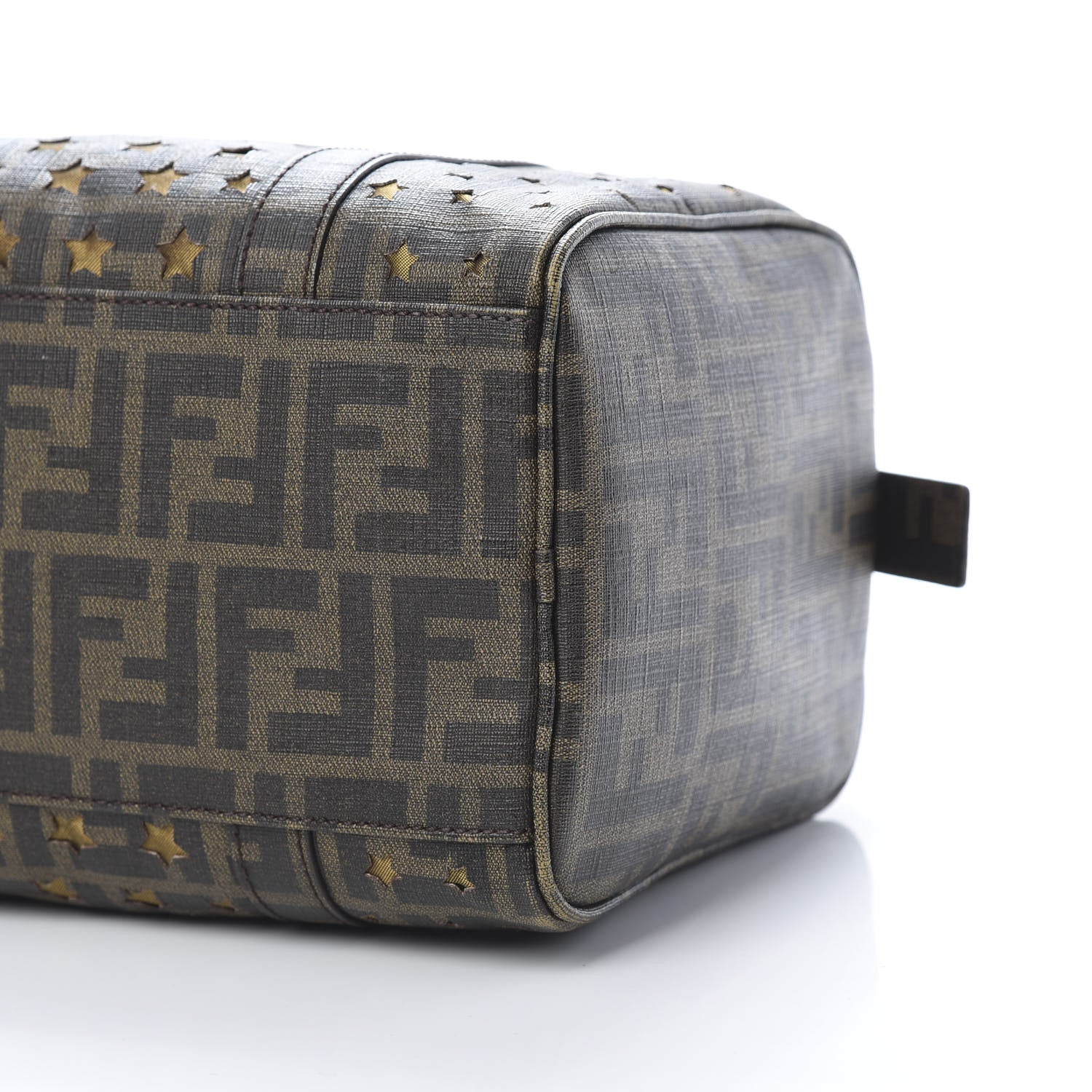 Fendi Zucca Spalmati Stars Small Forever Boston Tobacco 10 of 12