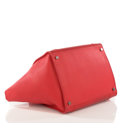 Celine Supple Calfskin Medium Phantom Luggage Vermillion 4 of 9