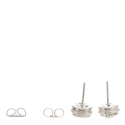 John Hardy Sterling Silver White Topaz Batu Bedeg Round Earrings 3 of 4