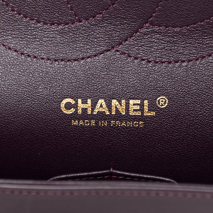 Chanel Lambskin Quilted Jumbo Double Flap Purple 6 of 12