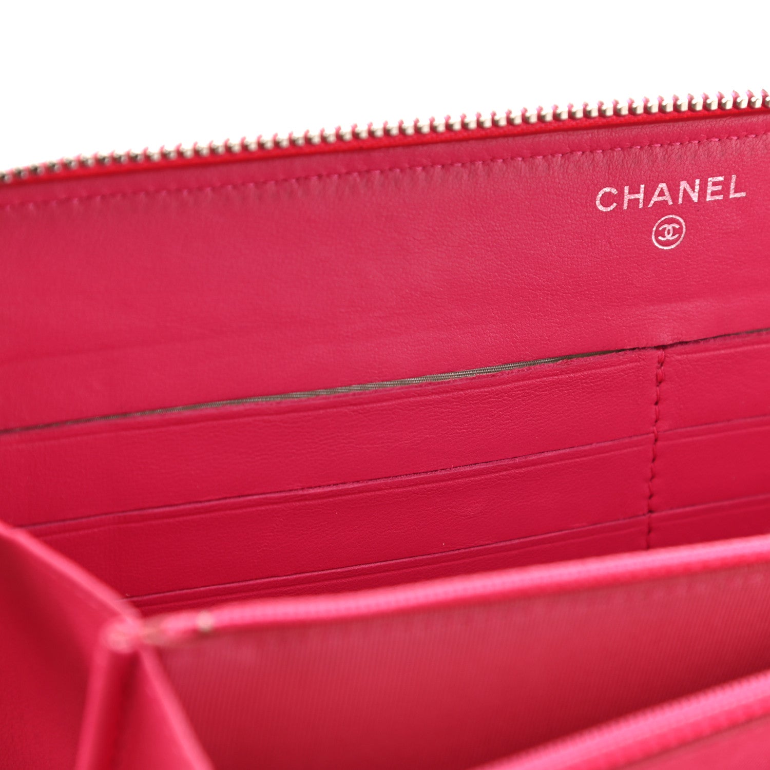 Chanel Lambskin Quilted Travel Case Pink 10 of 25