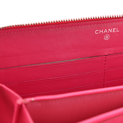 Chanel Lambskin Quilted Travel Case Pink 10 of 25