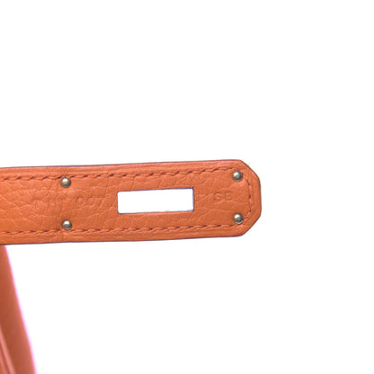 Hermes Taurillon Clemence Kelly Retourne 28 Orange 7 of 11