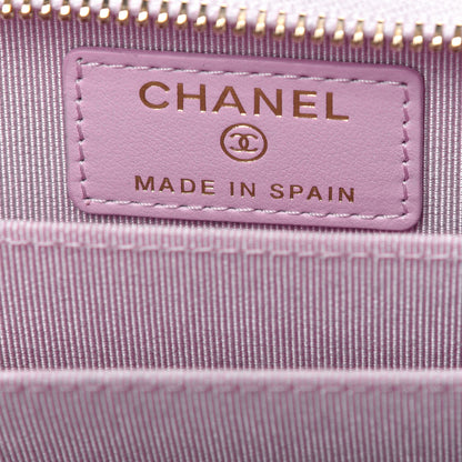 Chanel Caviar Quilted Zip Coin Purse Light Pink 6 of 10