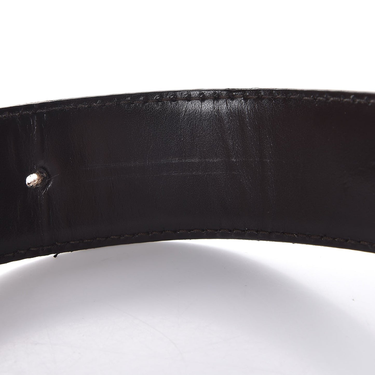 Guccissima Signature Interlocking G 40mm Belt 80 32 Dark Brown