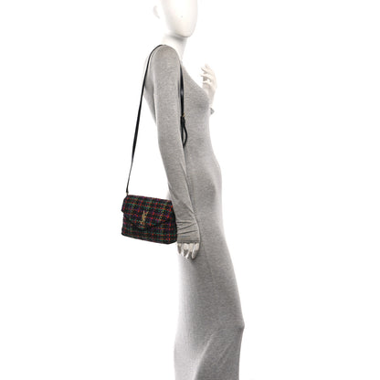 Saint Laurent Tweed Toy Loulou Shoulder Bag Black 2 of 11