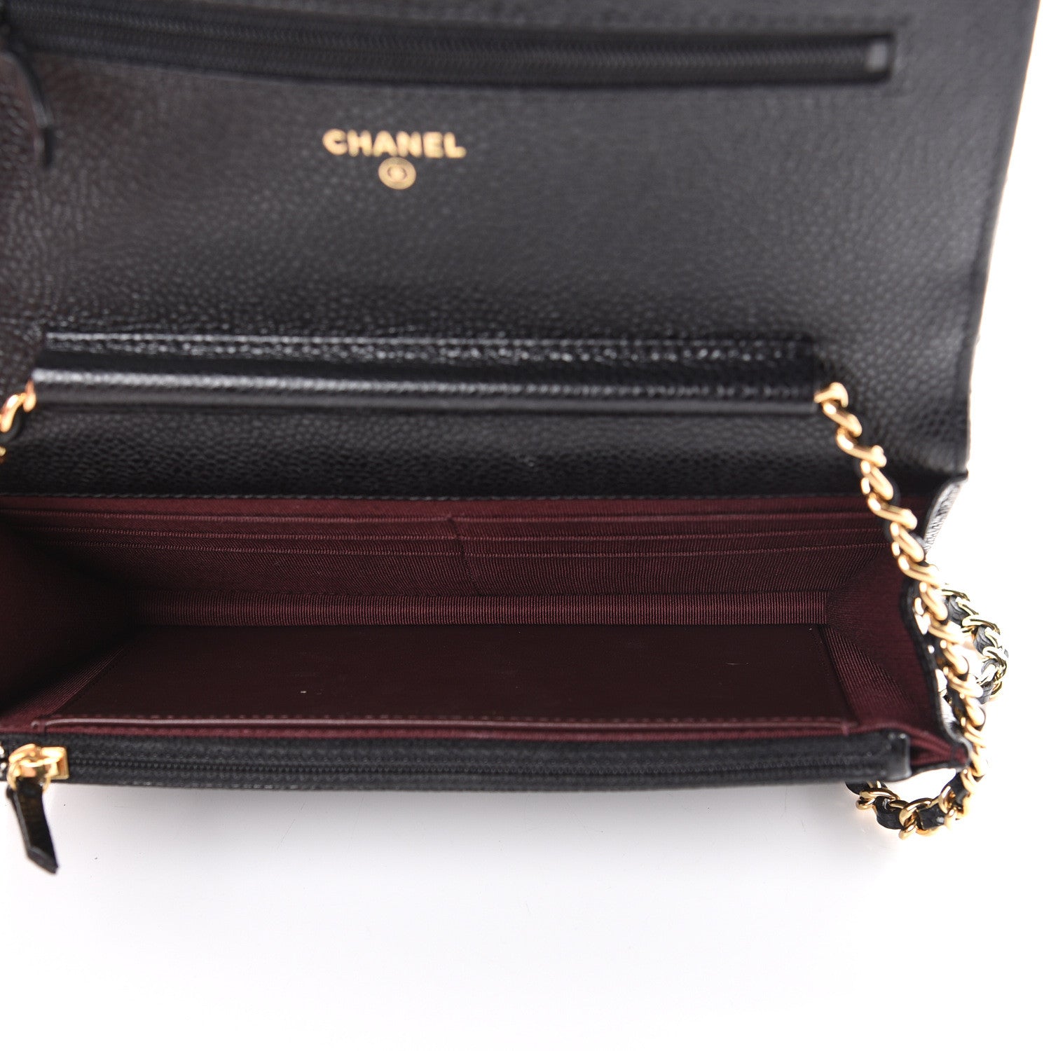 Chanel Caviar Quilted Wallet On Chain WOC Black 4 of 11