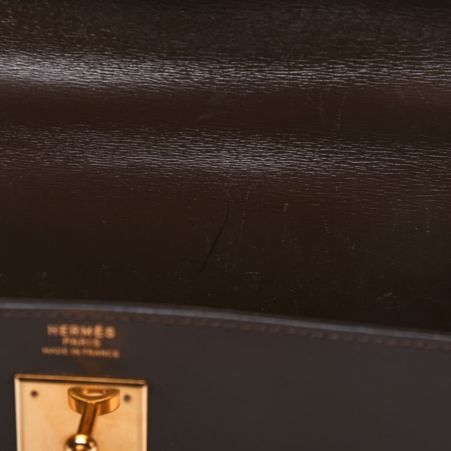 Hermes Box Kelly Sellier 32 Chocolate 10 of 18