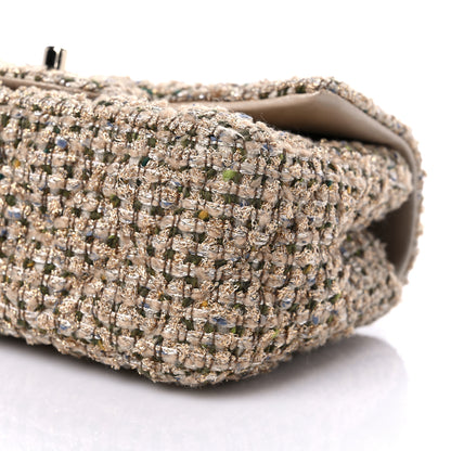Chanel Tweed Quilted Mini Rectangular Flap Beige 9 of 9
