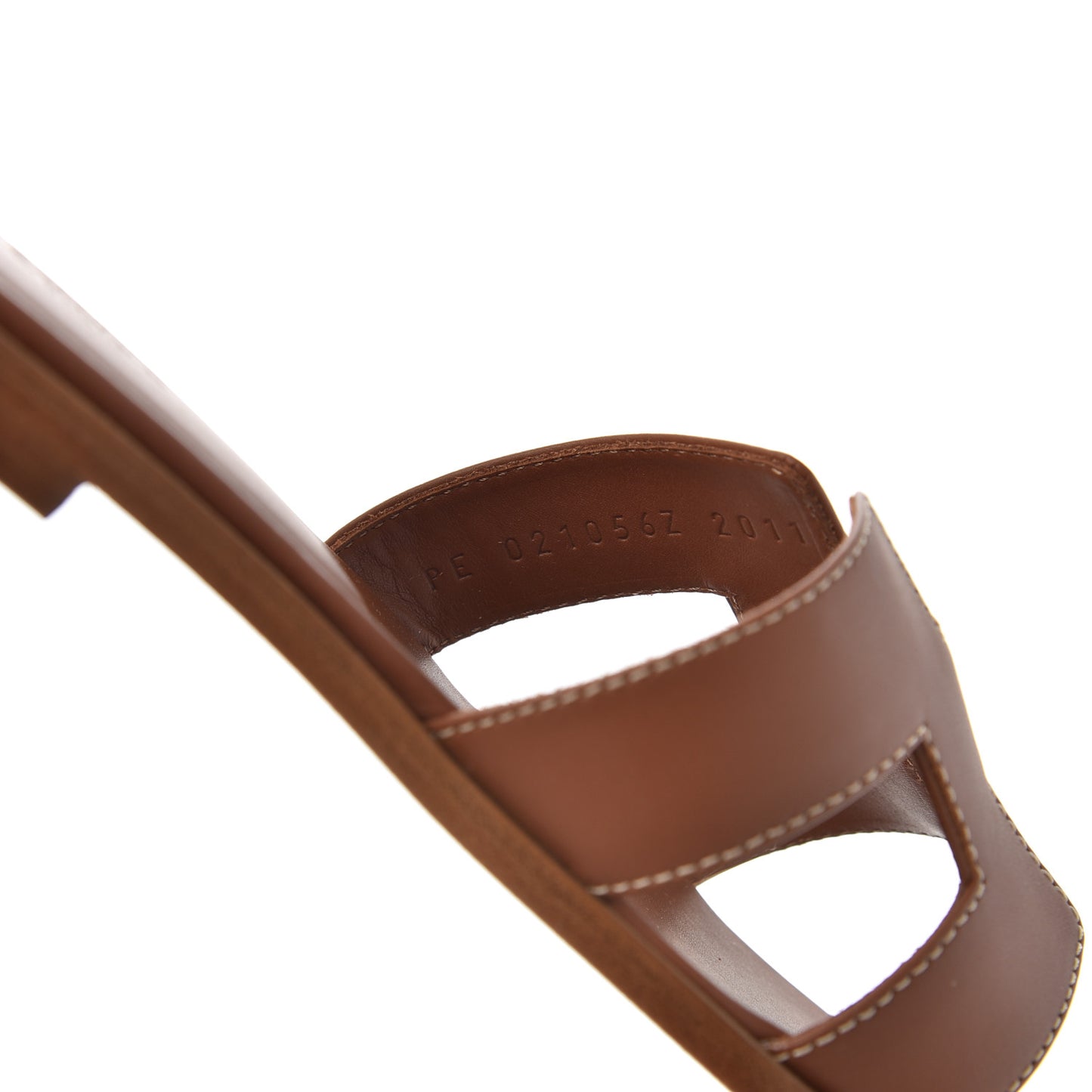 Box Calfskin Oran Sandals 37 Gold