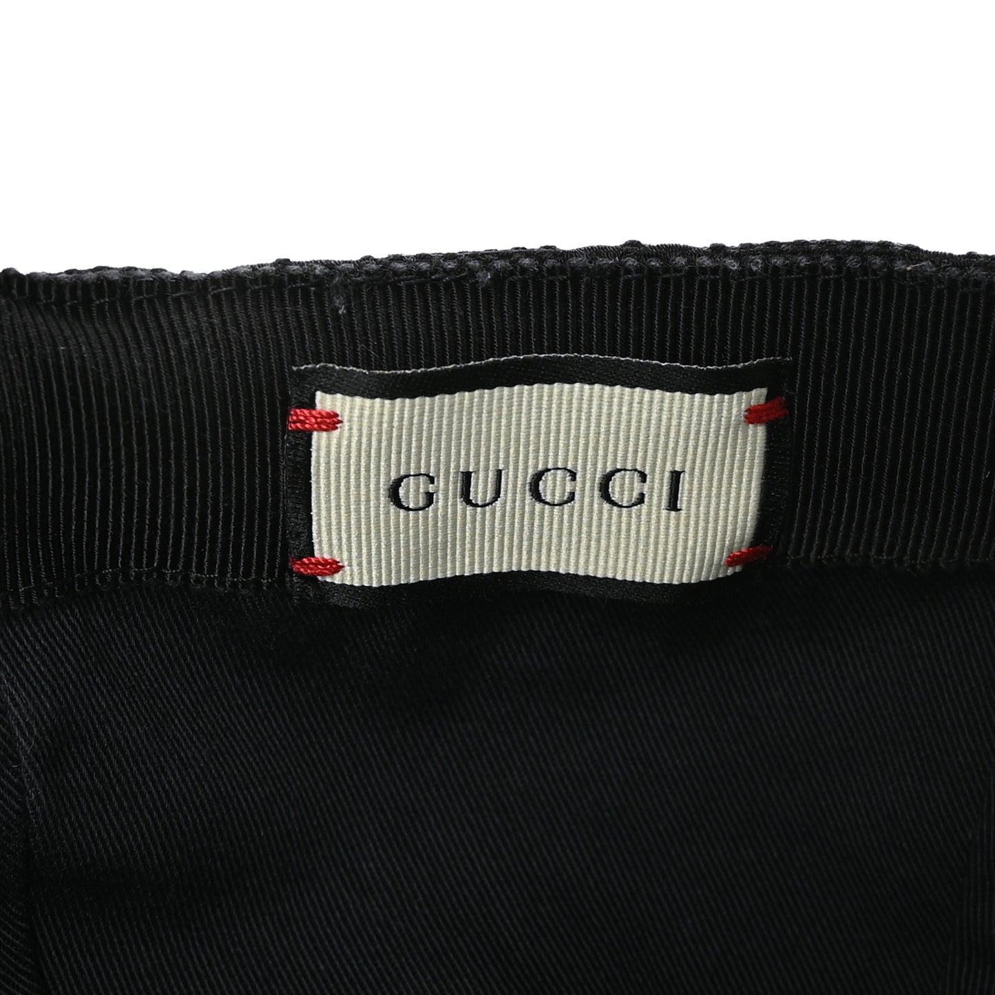 Monogram Web Baseball Hat Black