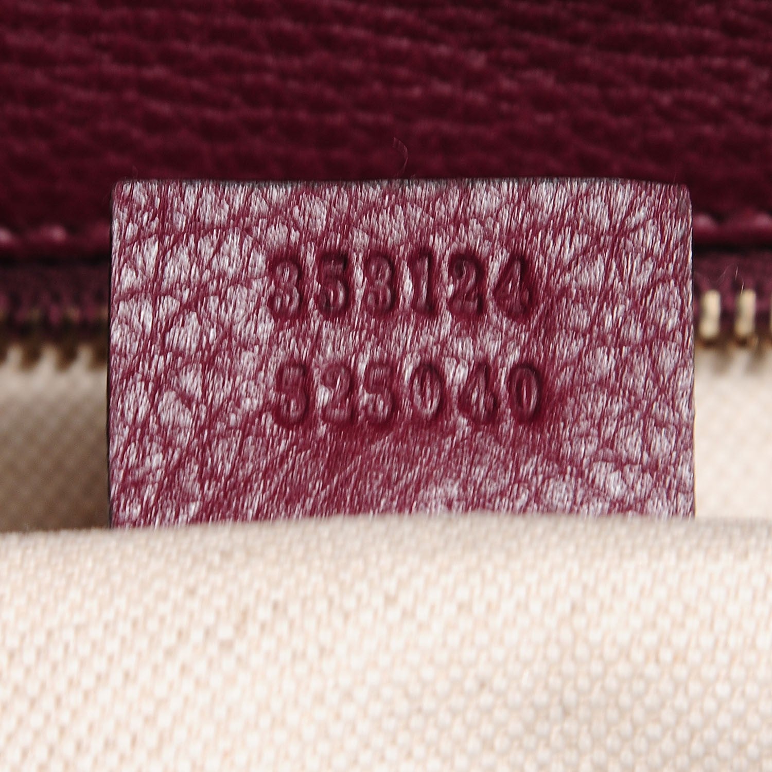 Gucci Calfskin Bamboo Medium Shopper Boston Burgundy 8 of 9