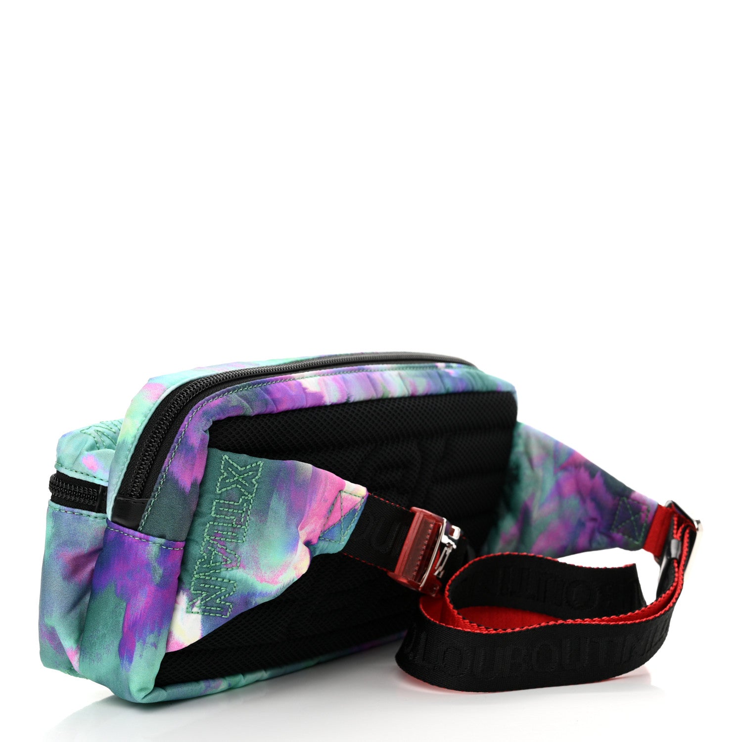 Christian Louboutin Nylon Loubideal Sneaker Sole Belt Bag Blue Multicolor 3 of 10
