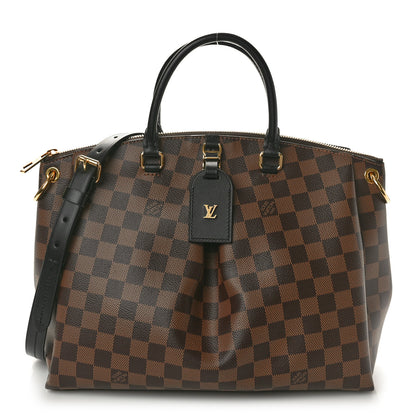 Louis Vuitton Damier Ebene Odeon Tote MM Black 1 of 9