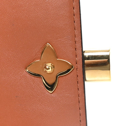 Louis Vuitton Monogram Flower Lock Compact Wallet Caramel 7 of 7