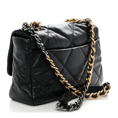 Chanel Lambskin Quilted Large Chanel 19 Flap Black 3 of 10