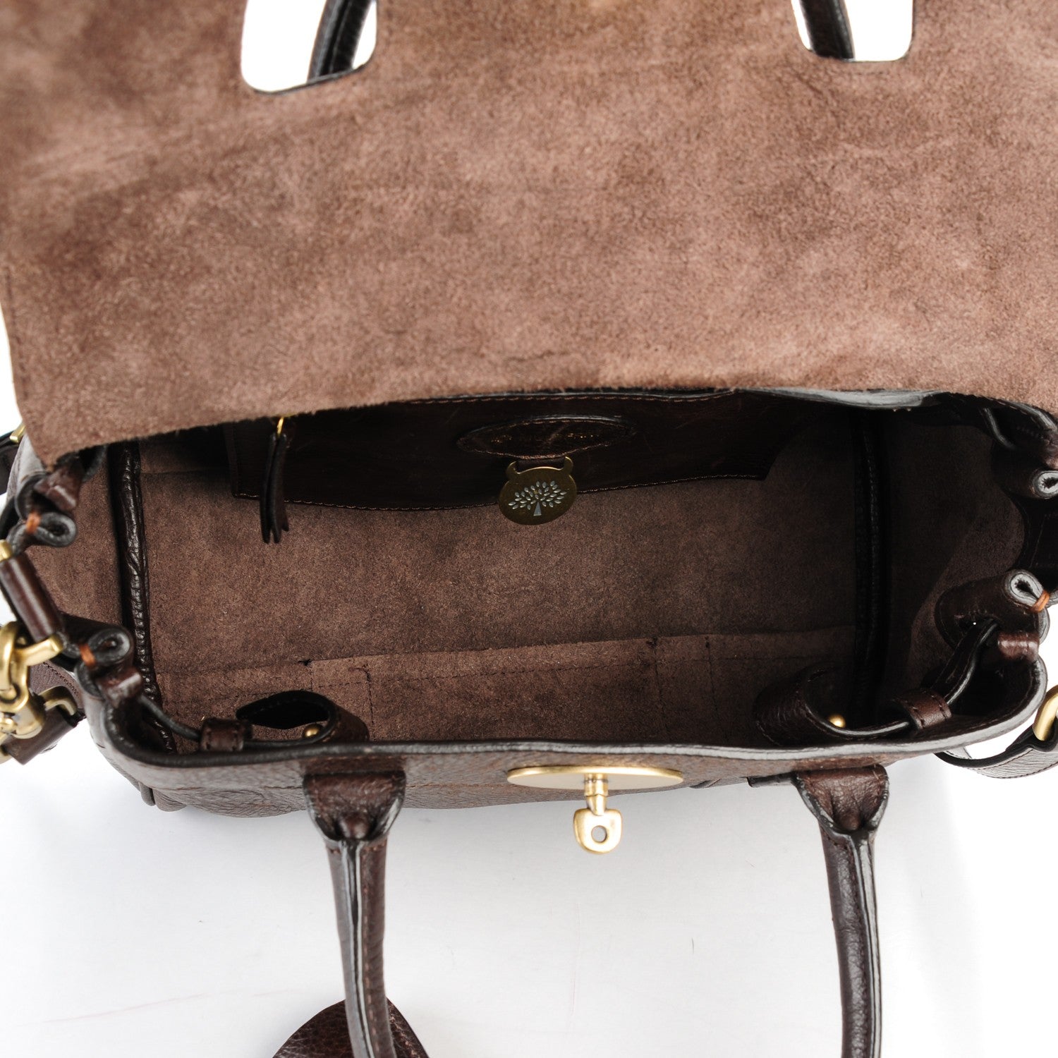 Mulberry Natural Calfskin Small Bayswater Chocolate 5 of 8