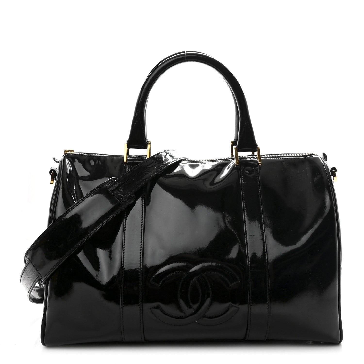 Chanel Patent Timeless CC Duffel Bag Black 1 of 11