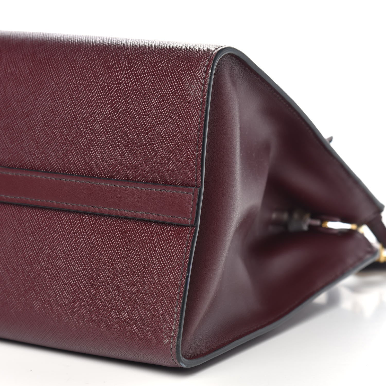 Prada Saffiano Greche Medium Paradigme Bag Granato Petalo 9 of 9