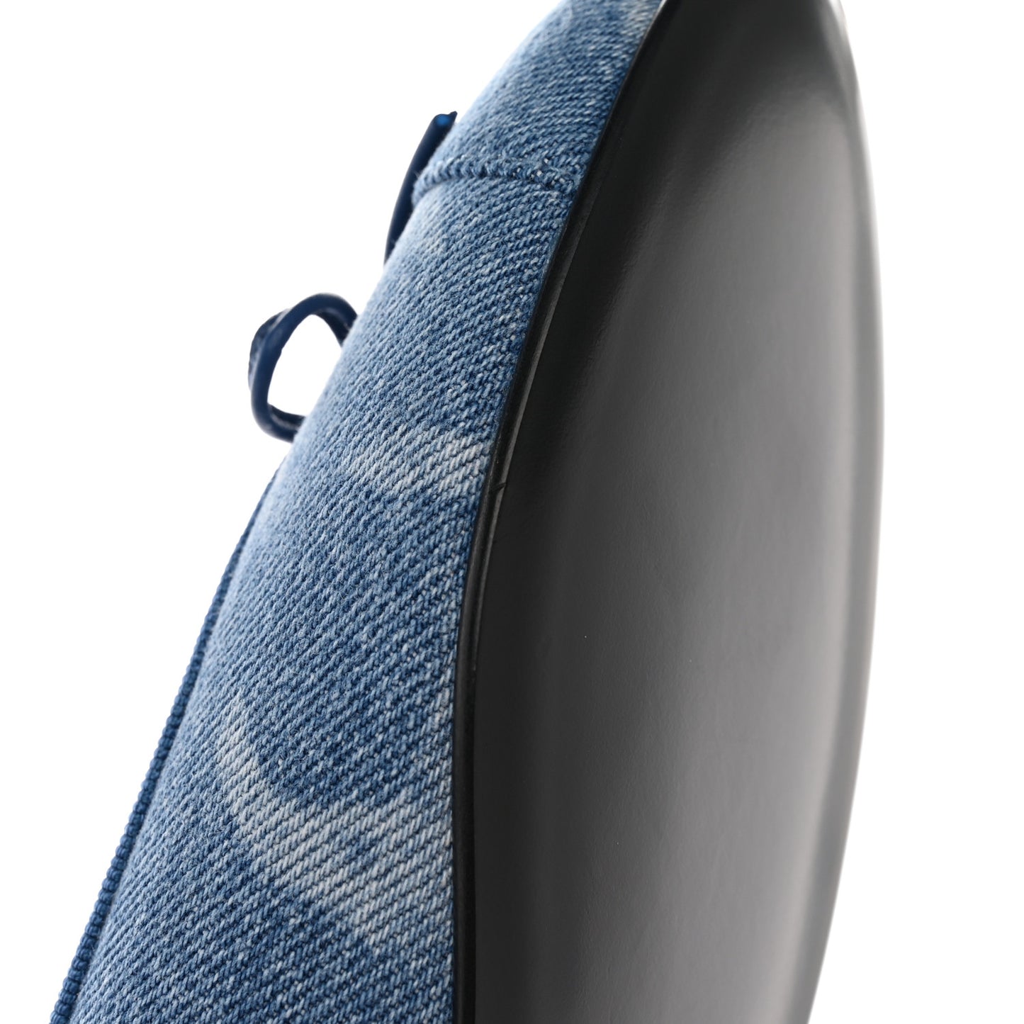 Denim Printed CC Cap Toe Ballerina Flats 37 Light Blue White