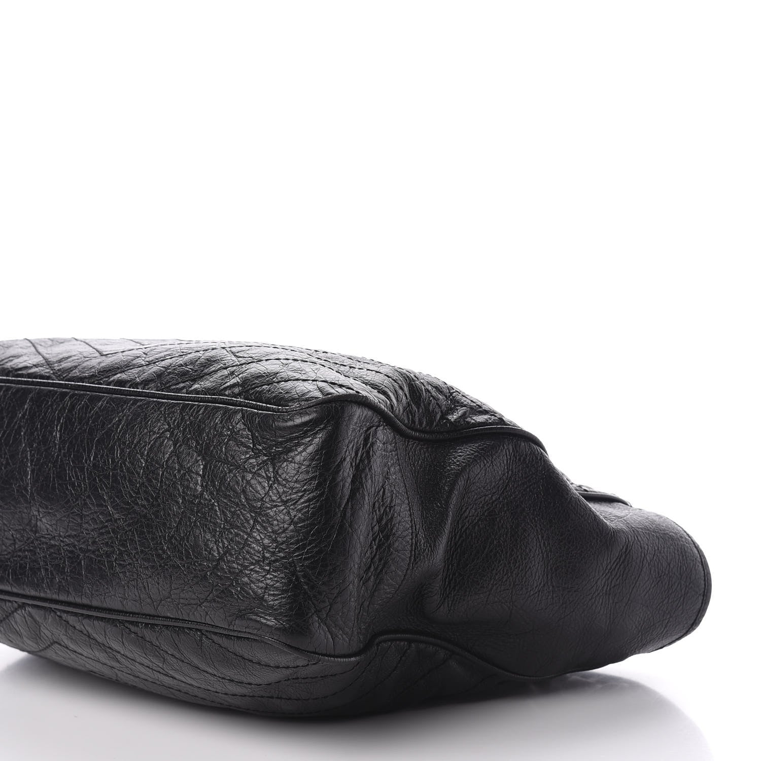 Saint Laurent Crinkled Calfskin Matelasse Monogram Large Niki Shopping Tote Bag Black 9 of 15