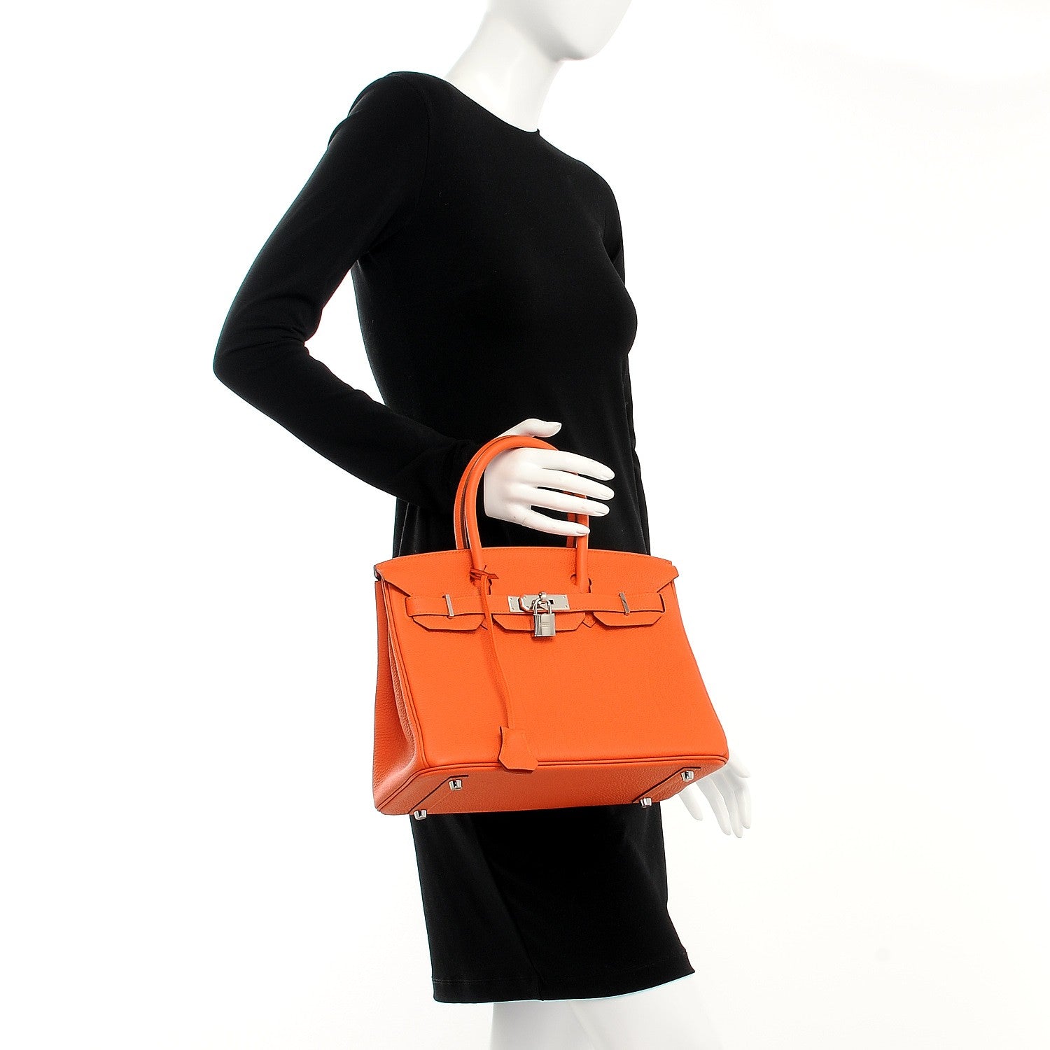 Hermes Togo Birkin 30 Feu 3 of 32