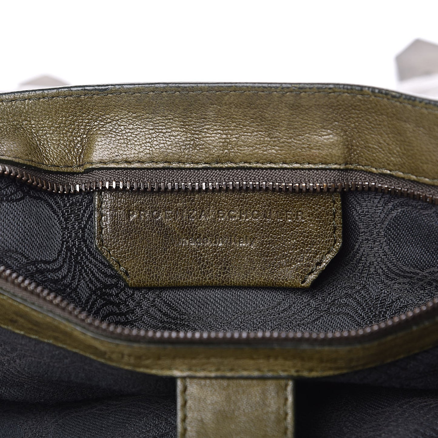 Lambskin Large PS1 Satchel Military