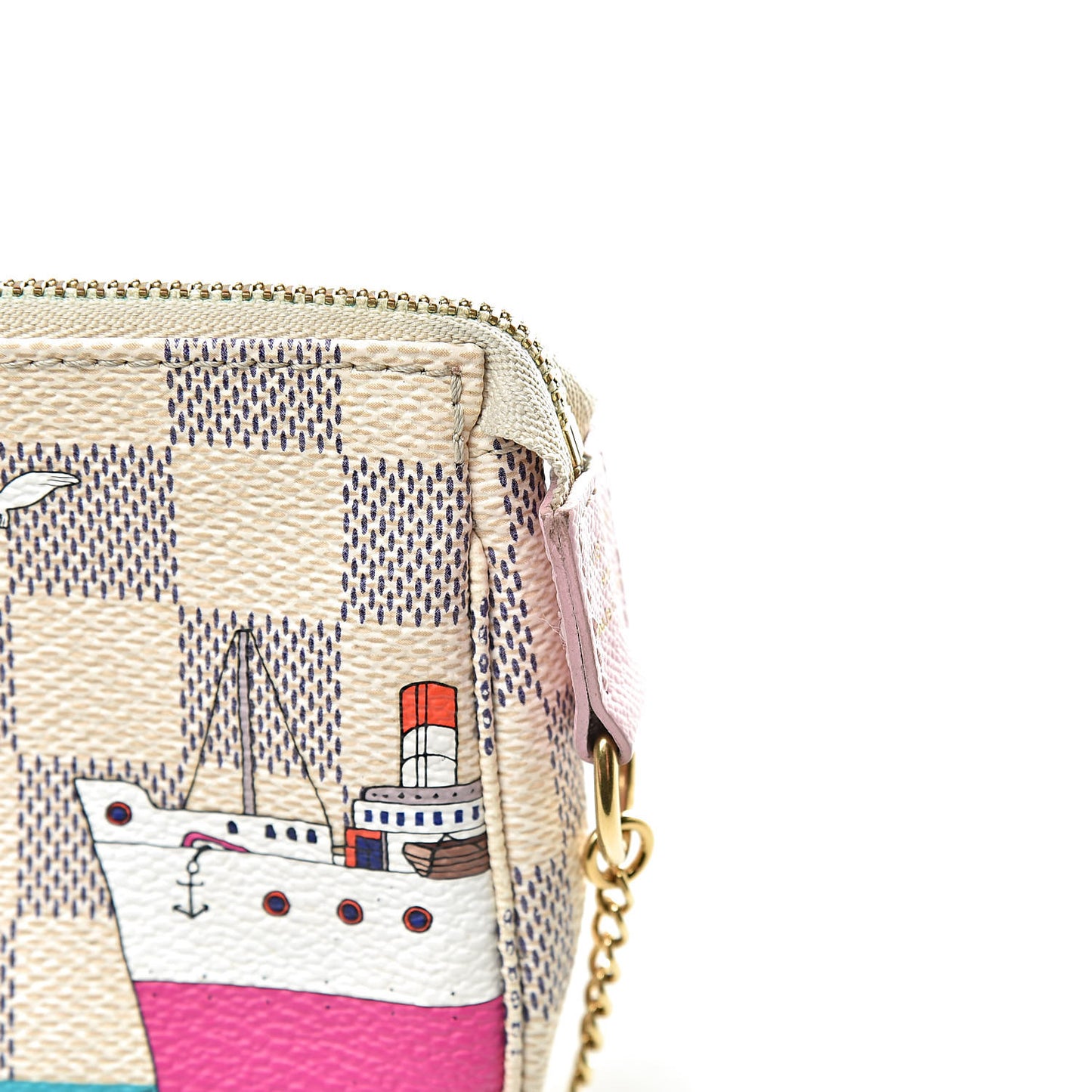 Damier Azur 2016 Christmas Animation Mini Pochette Accessories