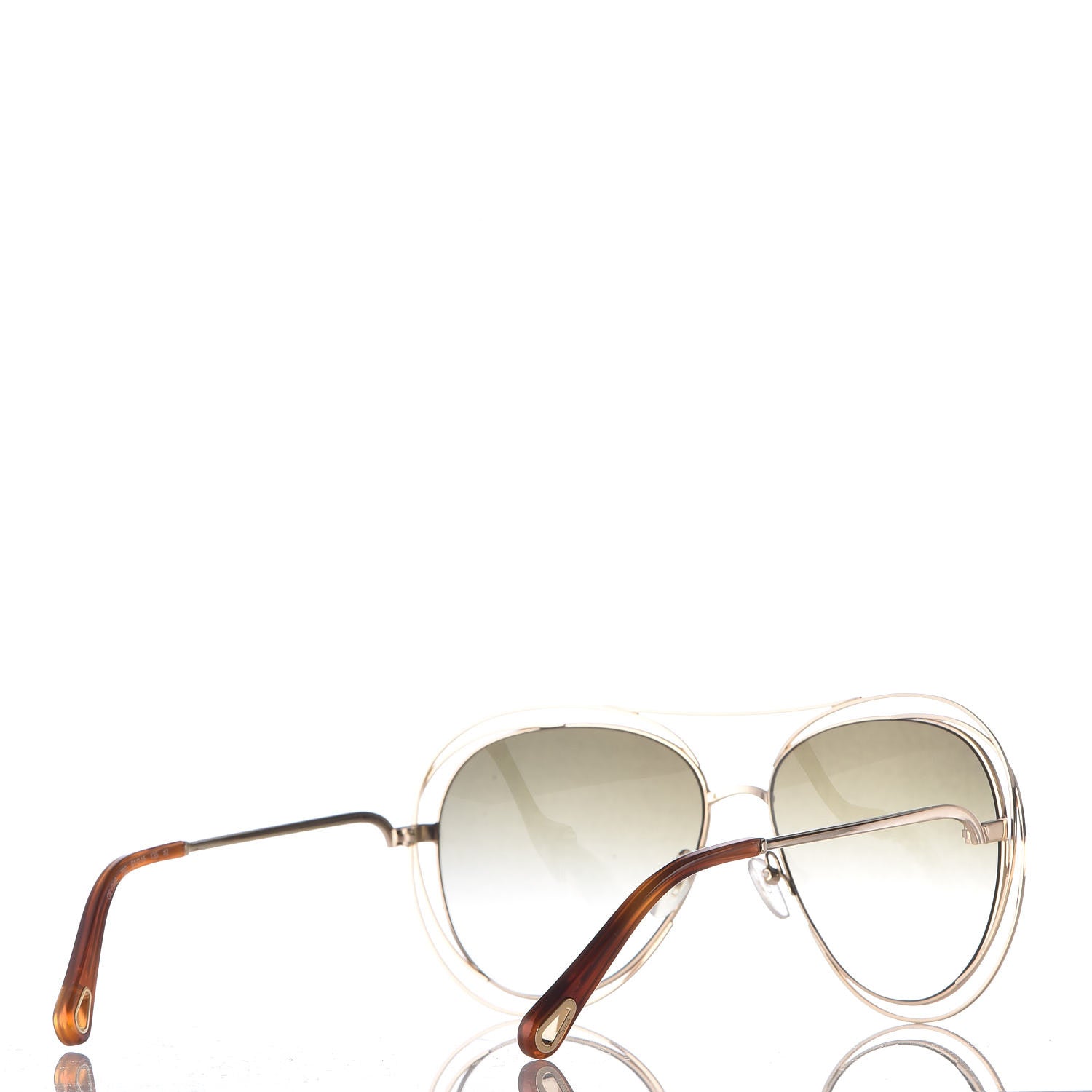 Chloe Carlina Round Sunglasses CE134S Gold 4 of 7