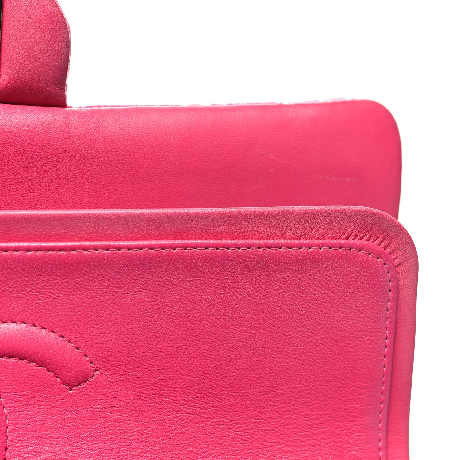 Chanel Velvet Quilted Medium Double Flap Pink 12 of 16