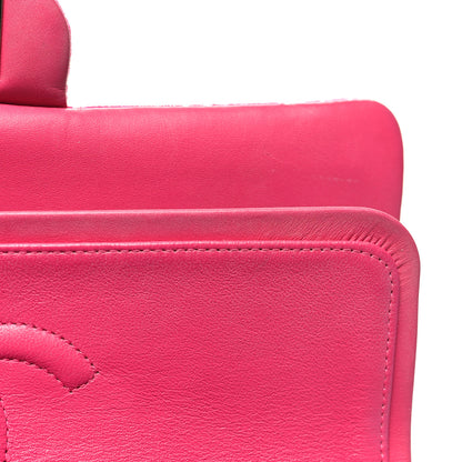 Chanel Velvet Quilted Medium Double Flap Pink 12 of 16