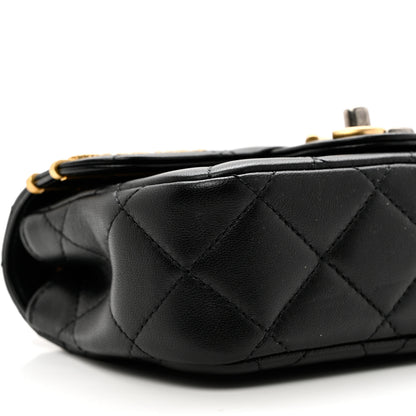 Chanel Lambskin Quilted Mini Coco Clips Single Flap Black 8 of 9